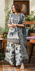 SAPPHIRE - 3PC LAWN PRINTED_E45