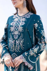 QALAMKAR - 3PC LAWN EMBROIDERED