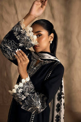 Embroidered Luxury Lawn Unstitched 3Pc | 1007