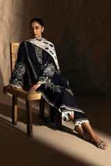 Embroidered Luxury Lawn Unstitched 3Pc | 1007