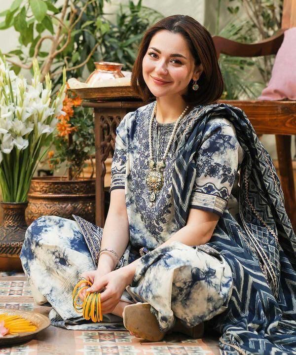 SAPPHIRE - 3PC LAWN PRINTED_E45