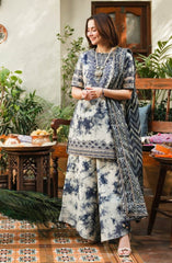 SAPPHIRE - 3PC LAWN PRINTED_E45